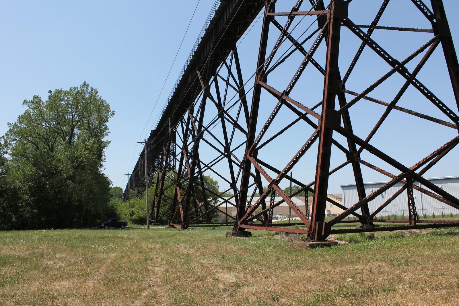 Looking west from span #13 (tower #7 on right)